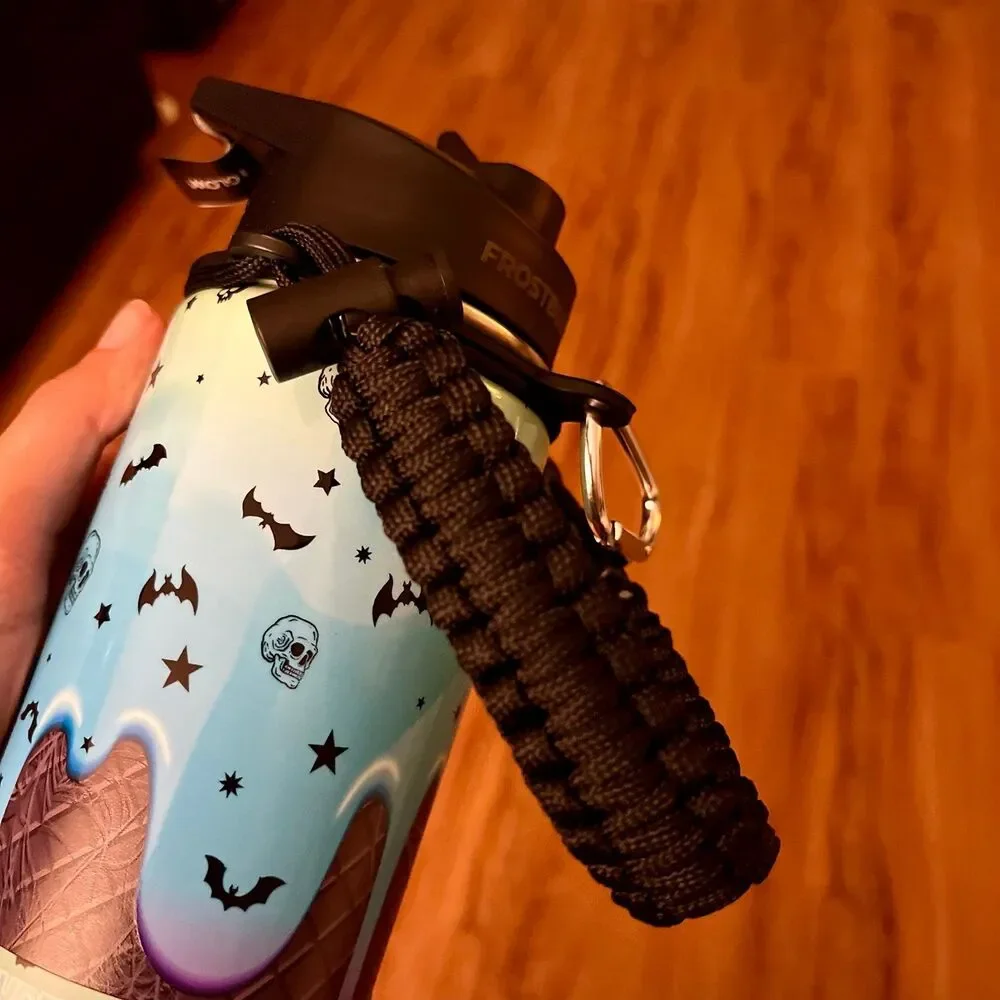 Frost Buddy Halloween Viral Spider Webs and Skulls 24oz Tumbler